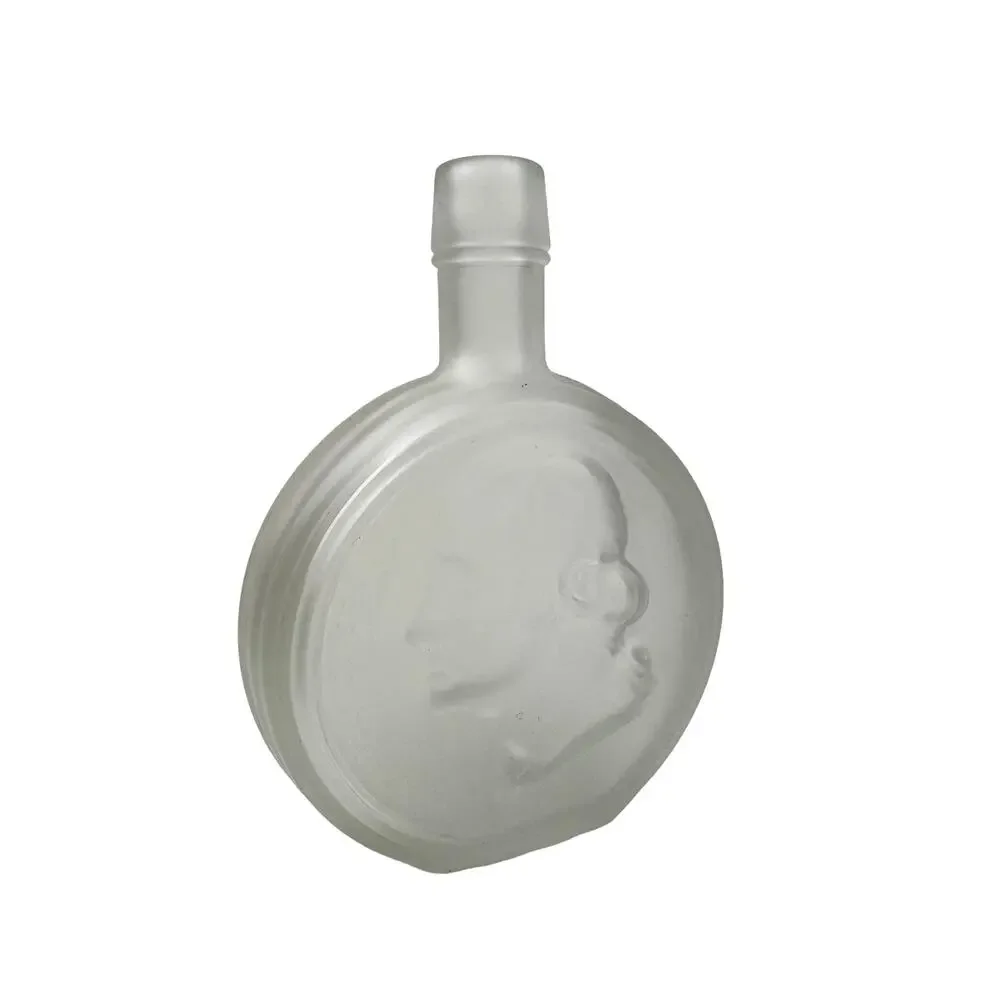 VINTAGE Wheaton George Washington Frosted Glass President Decanter Bottle